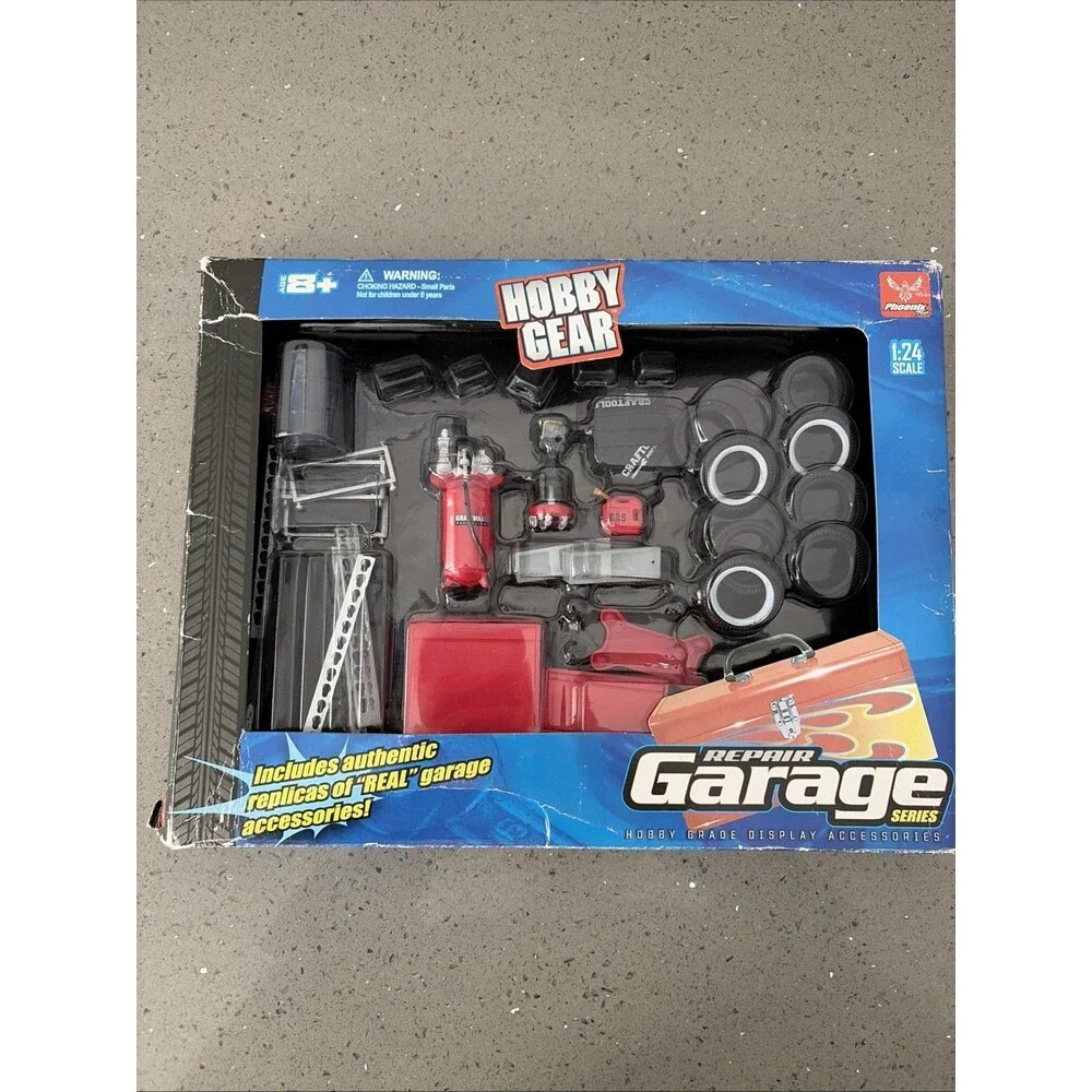 Hobby Gear 1:24 Scale Die-Cast Repair Garage Series Kit #18420 Open Box